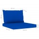 Sodo komplektas su mėlynos spalvos pagalvėlėmis, 6 dalių