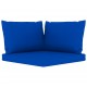 Sodo komplektas su mėlynos spalvos pagalvėlėmis, 6 dalių