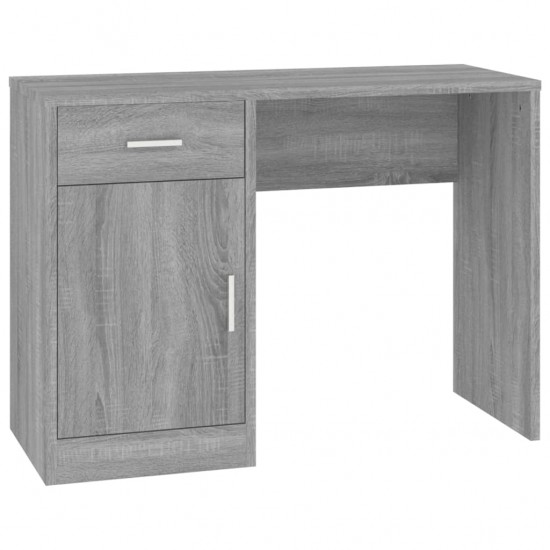 Rašomasis stalas, pilkas ąžuolo, 100x40x73cm, mediena