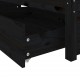Lovos rėmas su stalčiais, juodos spalvos, 140x190cm