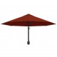 Montuojamas skėtis su metaliniu stulpu, terakota, 300cm