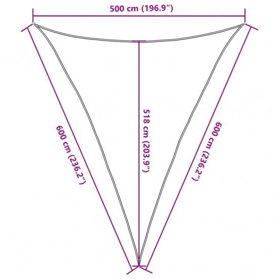 Uždanga nuo saulės, antracito spalvos, 5x6x6m, HDPE, 160g/m²