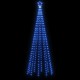 Kalėdų eglutė, 100x300cm, kūgio formos, 310 mėlynų LED