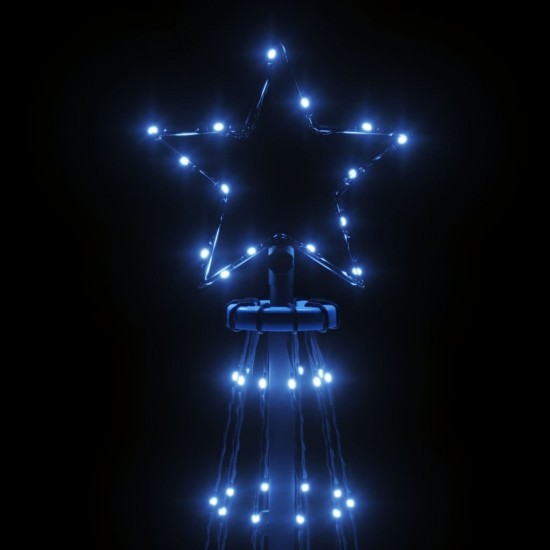 Kalėdų eglutė, 100x300cm, kūgio formos, 310 mėlynų LED
