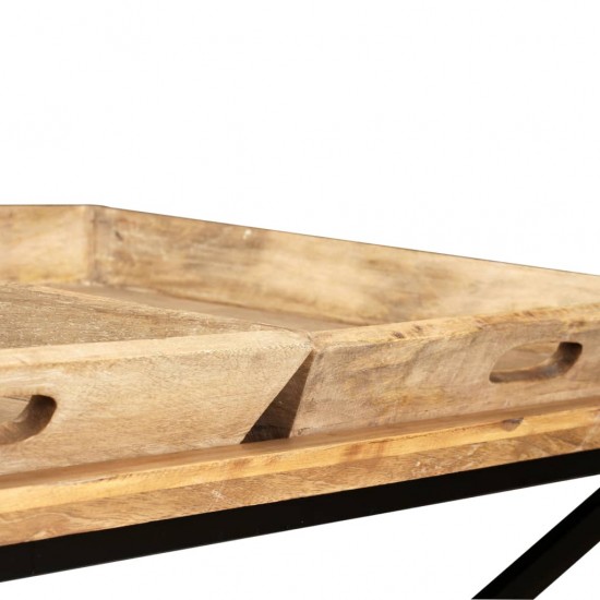 Kavos staliukas, masyvi mango mediena, 110x55x42 cm