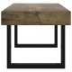 Kavos staliukas, tamsiai rudas/juodas, 90x45x40cm, MDF/geležis