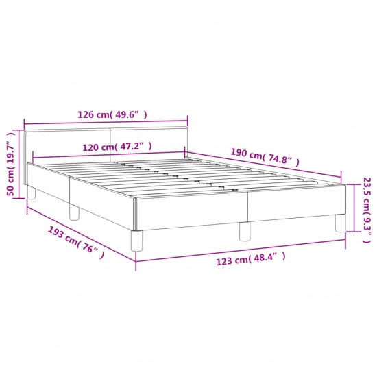 Galvūgalis su LED, tamsiai rudos spalvos, 160x7x78/88cm,audinys