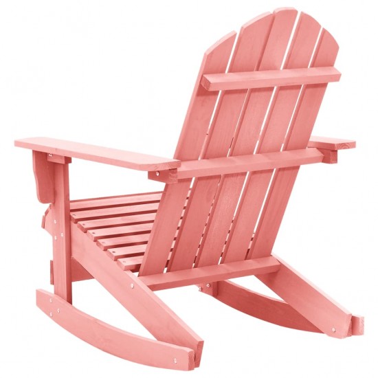 Supama sodo Adirondack kėdė, rožinė, eglės medienos masyvas