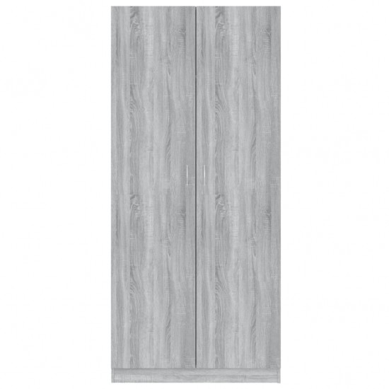 Drabužių spinta, pilkos ąžuolo spalvos, 90x52x200cm, mediena