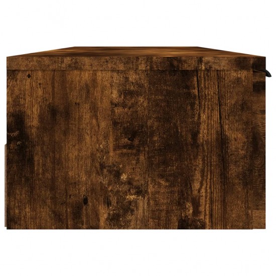 Sieninė spintelė, dūminio ąžuolo, 102x30x20cm, apdirbta mediena