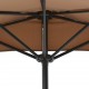 Balkono skėtis su aliuminio stulpu, 270x144cm, smėlio sp.