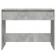 Konsolinis staliukas, betono pilkos spalvos, 100x35x76,5cm, MDP