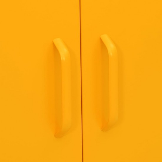 Sandėliavimo spintelė, geltona, 80x35x101,5cm, plienas