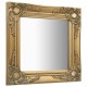 Sieninis veidrodis, aukso spalvos, 40x40cm, barokinis stilius