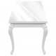 Valgomojo stalas, baltas, 179x89x81 cm, labai blizgus