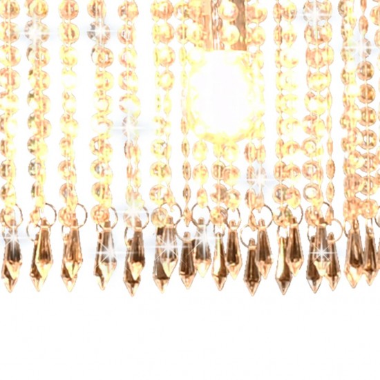 Lubinis šviestuvas su krišt. karoliukais, sid. sp., 104cm, E14