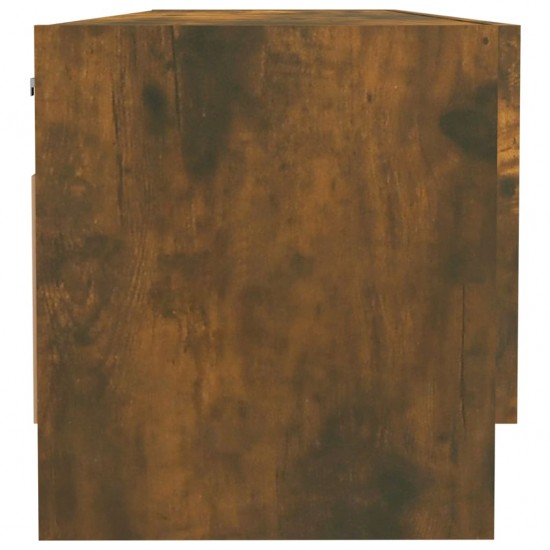 Drabužių spinta, dūminio ąžuolo spalvos, 100x32,5x35cm, mediena