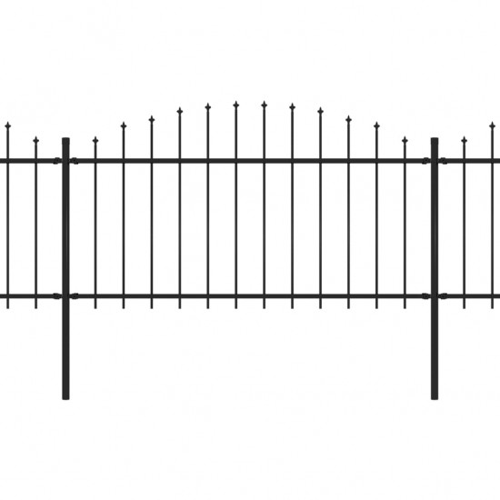 Sodo tvora su iečių viršug., juoda, (1,25-1,5)x5,1m, plienas