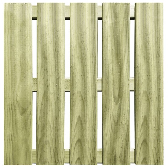 Grindų plytelės, 12vnt., žalios spalvos, 50x50cm, mediena
