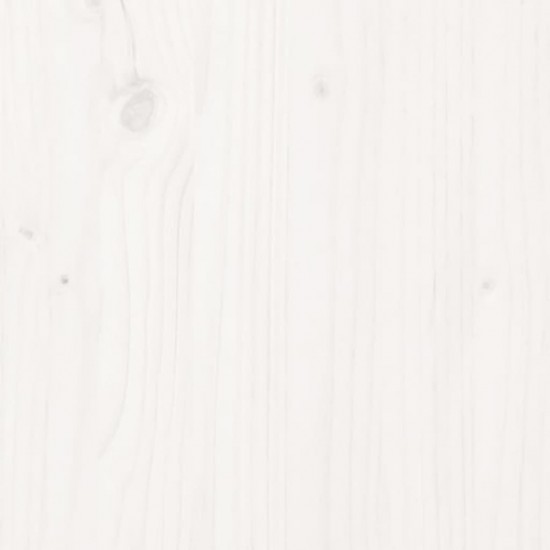 Daiktadėžė, balta, 110x50x45,5cm, pušies medienos masyvas