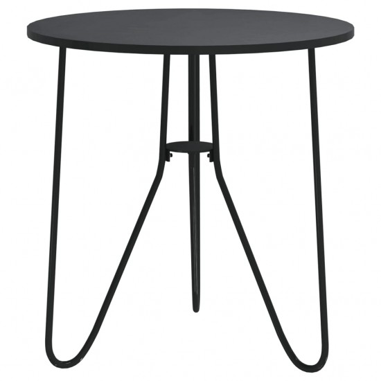 Arbatos staliukas, juodos spalvos, 48cm, MDF ir geležis