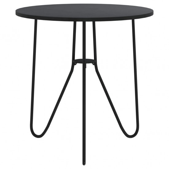 Arbatos staliukas, juodos spalvos, 48cm, MDF ir geležis