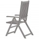 Atlošiamos sodo kėdės, 3vnt., pilkos spalvos, akacijos masyvas