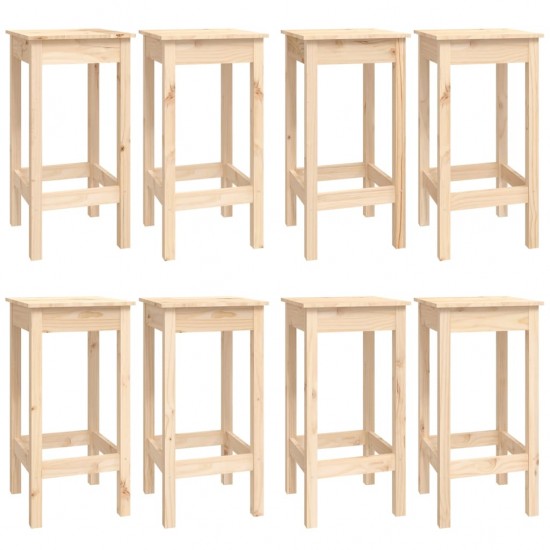 Baro baldų komplektas, 9 dalių, pušies medienos masyvas