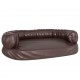 Ergonomiška lova šunims, rudos spalvos, 88x65cm, dirbtinė oda
