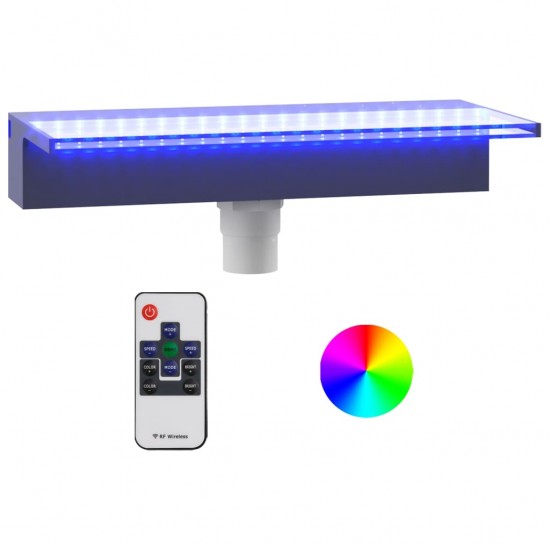 Krioklys su įvairių spalvų LED lemputėmis, 45cm, akrilas