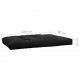 Paletės pagalvėlė, juodos spalvos, 120x80x10cm, audinys