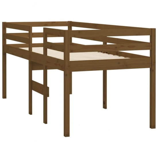 Aukšta lova, medaus ruda, 90x200cm, pušies medienos masyvas