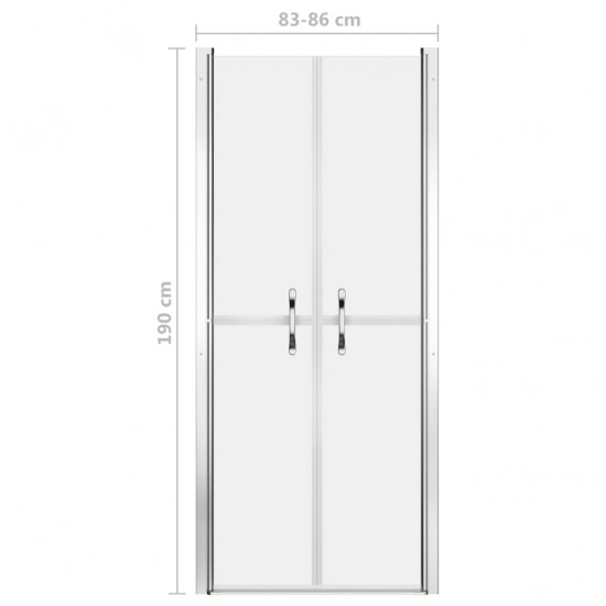 Dušo durys, matinės, 86x190cm, ESG