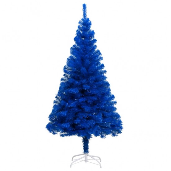 Dirbtinė Kalėdų eglutė su LED/žaisliukais, mėlyna, 210cm, PVC