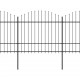 Sodo tvora su iečių viršug., juoda, (1,5-1,75)x15,3m, plienas