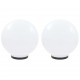 LED lempos, rutulio formos, 2vnt., sferiniai, 40cm, PMMA