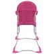 Aukšta maitinimo kėdutė, rožinės ir baltos spalvos