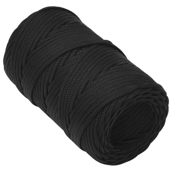 Valties virvė, visiškai juoda, 2mm, 25m, polipropilenas