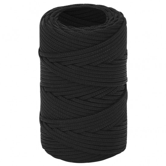 Valties virvė, visiškai juoda, 2mm, 100m, polipropilenas