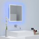 Vonios LED veidrodis, baltas, 40x8,5x37cm, akrilas, blizgus