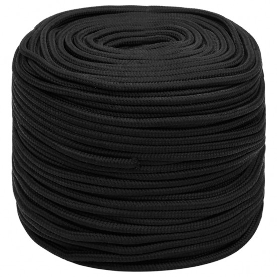 Valties virvė, visiškai juoda, 10mm, 500m, polipropilenas