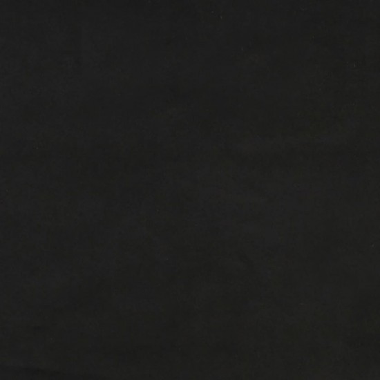 Spyruoklinis čiužinys, juodos spalvos, 140x190x20 cm, aksomas