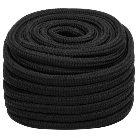 Valties virvė, visiškai juoda, 20mm, 100m, polipropilenas