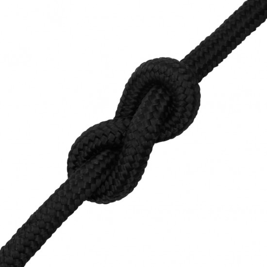 Valties virvė, visiškai juoda, 20mm, 100m, polipropilenas