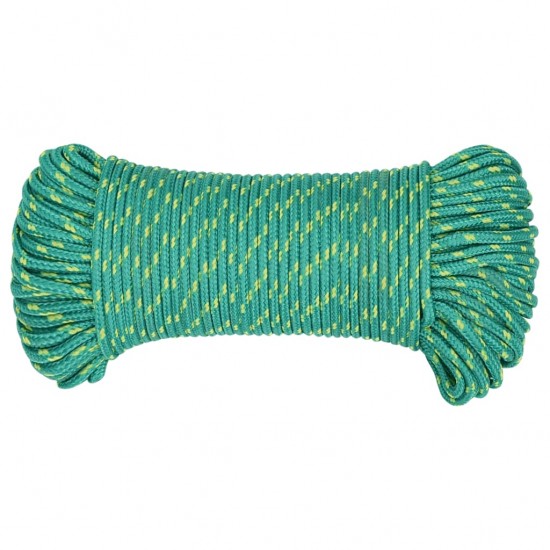 Valties virvė, žalios spalvos, 4mm, 250m, polipropilenas