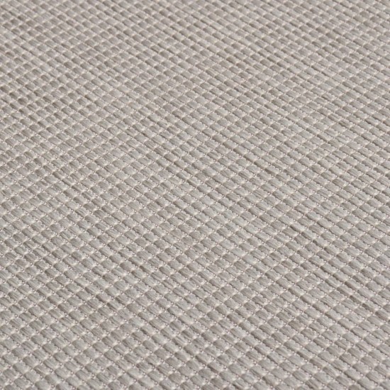 Lauko kilimėlis, taupe spalvos, 200x280cm, plokščio pynimo