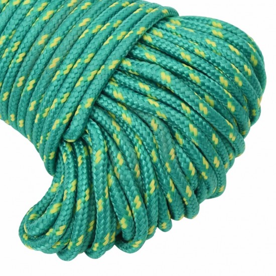 Valties virvė, žalios spalvos, 5mm, 500m, polipropilenas