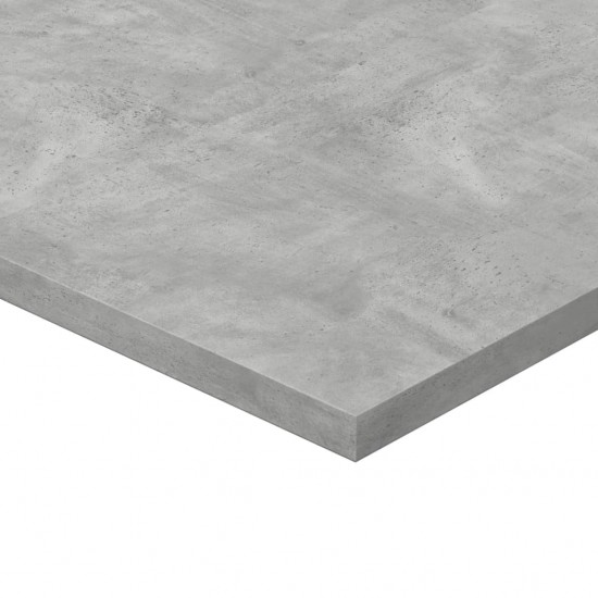 Knygų lentynos plokštės, 8vnt., betono pilkos, 40x50x1,5cm, MDP