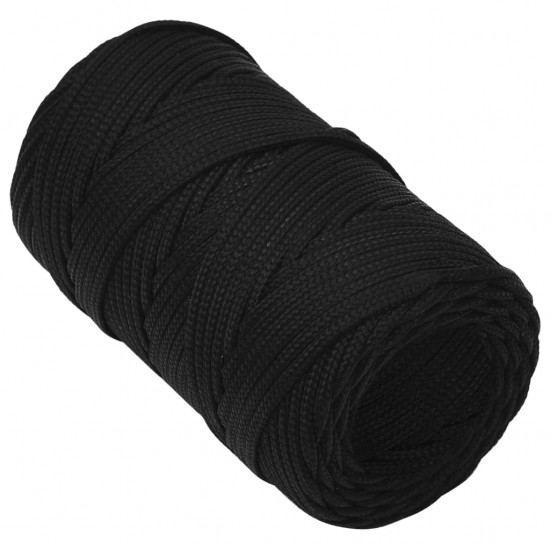 Darbo virvė, juodos spalvos, 2mm, 50m, poliesteris
