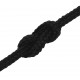 Darbo virvė, juodos spalvos, 2mm, 250m, poliesteris